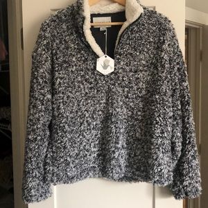 Snow Fluff Zip Pullover